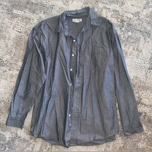 Sun River Clothing Co Striped Button-Up Shirt size large